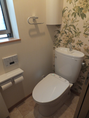 オート機能付き節水便器に交換