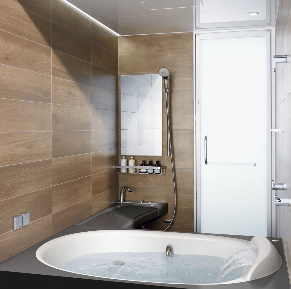 リラックスできる浴室