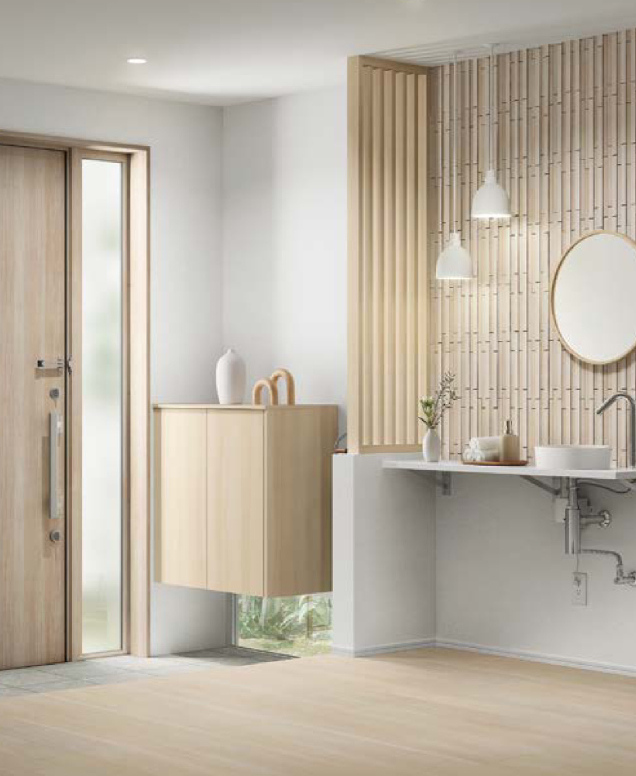 玄関横の手洗い