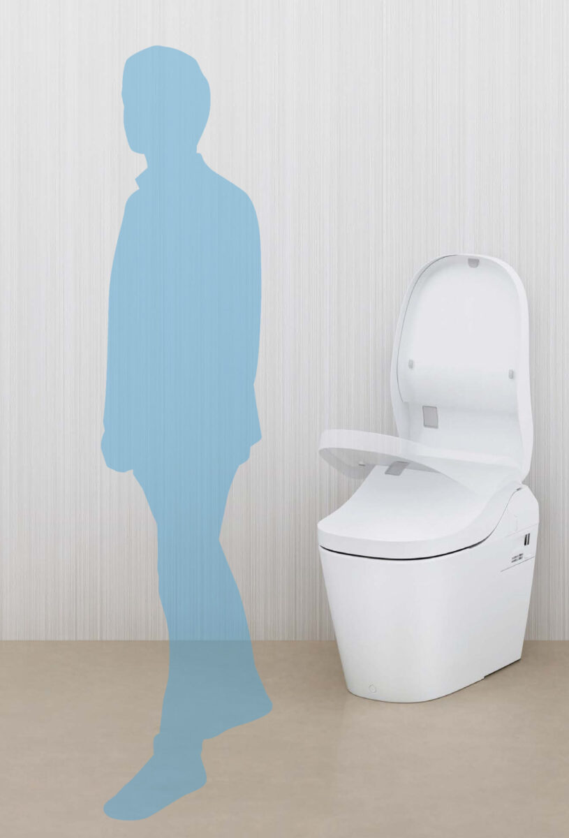 触らないから清潔